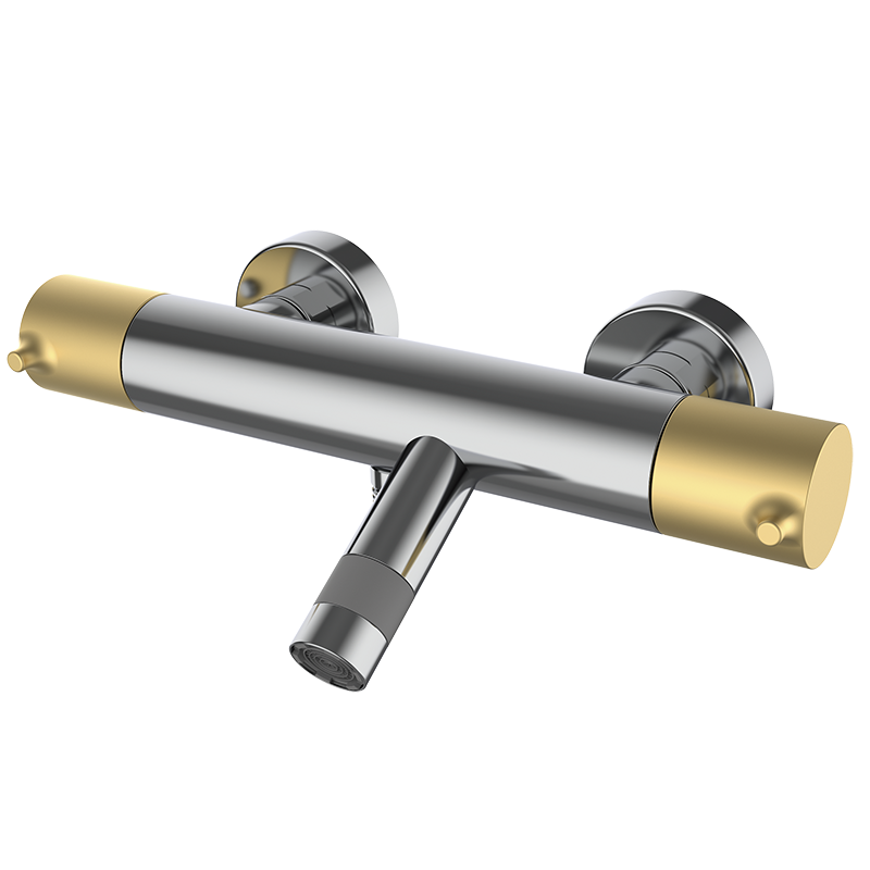 47210407 PREMIUM Хром Мужской ванна-душ термостатический Хромированное Золото GRB MIXERS 