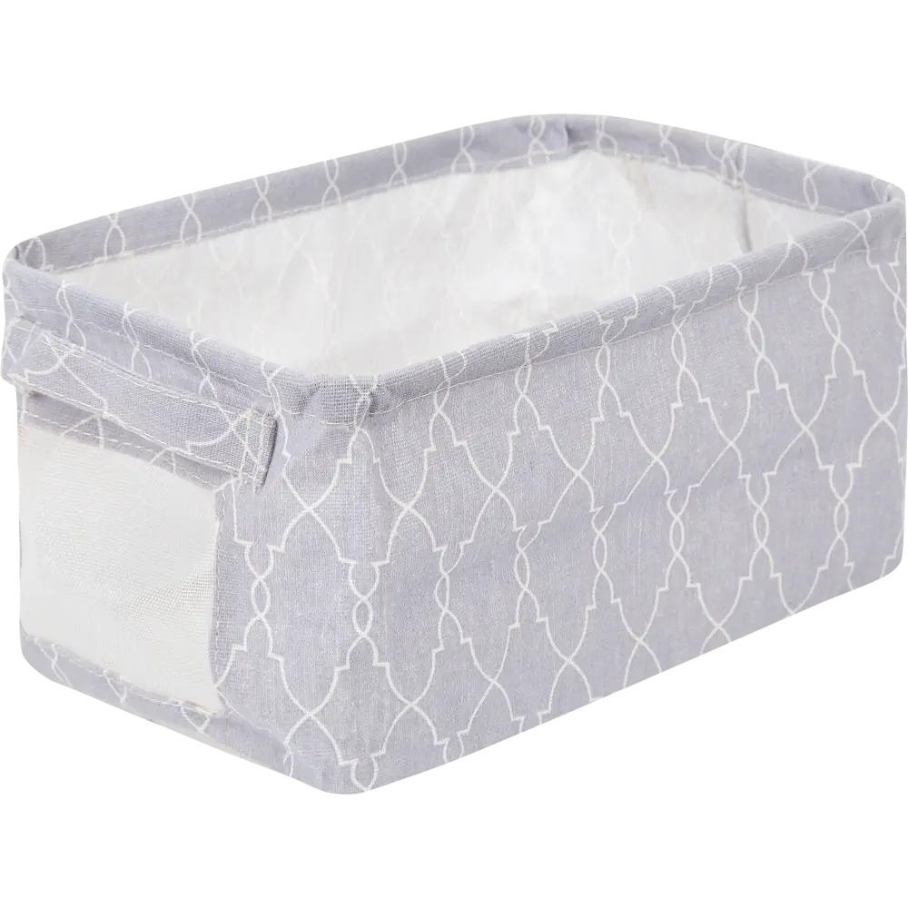 Короб складной Danish 18x27x15 см полиэстер цвет серый с ручками Santreyd STLM-2025299