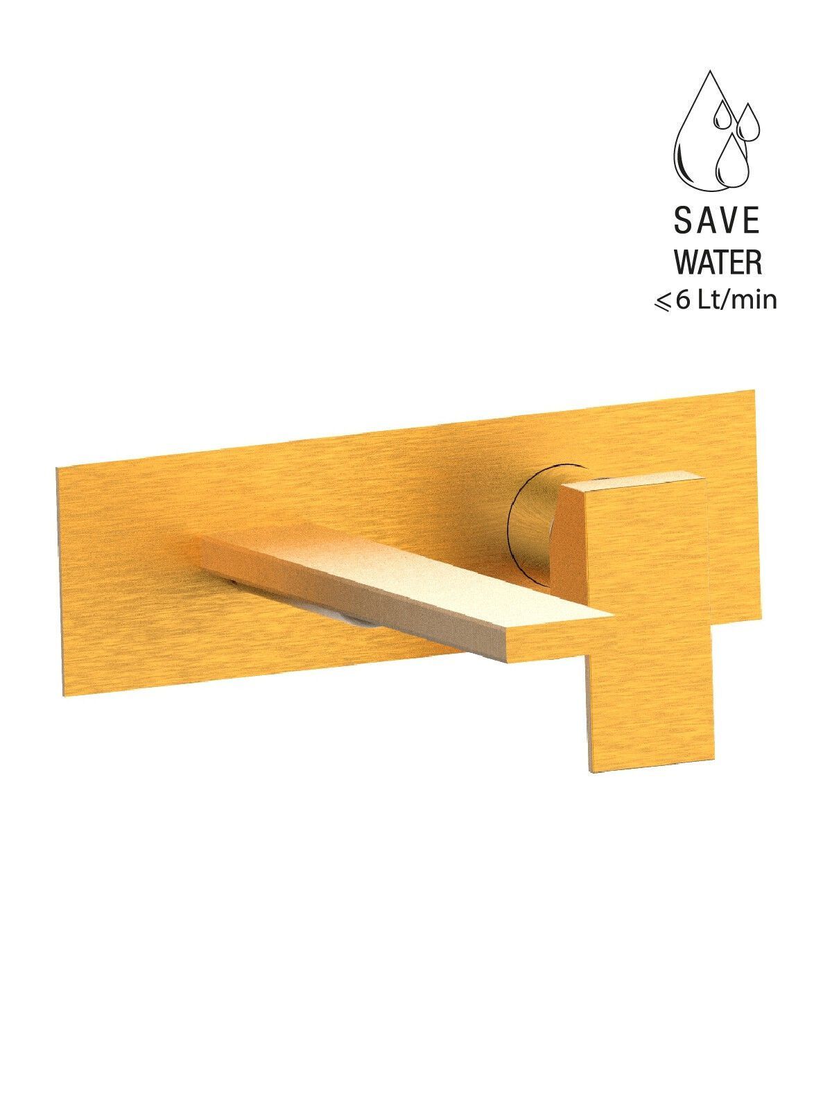 Настенный смеситель для раковины с пластиной без слива Rubinetterie Frattini Vita Due ARCH-00054452 - Вид №46