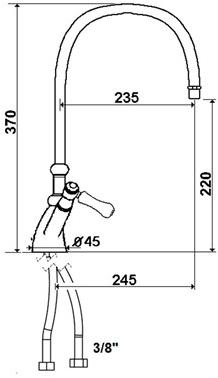 rvb Кухонный смеситель на одно отверстие 1935 limoges 1935.--.23 - Вид №1