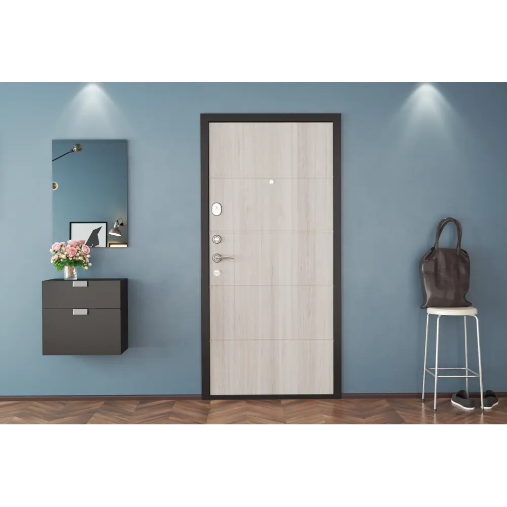 Дверь входная металлическая Премиум New 88x205 см правая дуб седой DOORHAN STLM-2013095 - Вид №6
