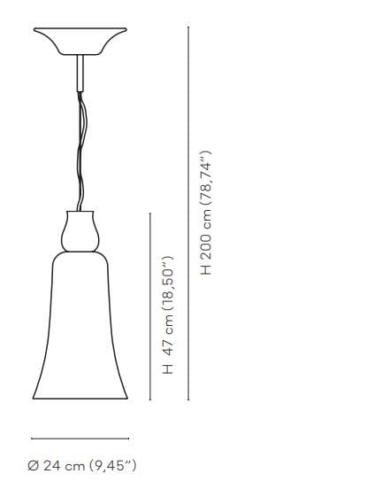 Подвесной светильник из дутого стекла VENINI тридцатые годы ARCH-00041228 - Вид №2