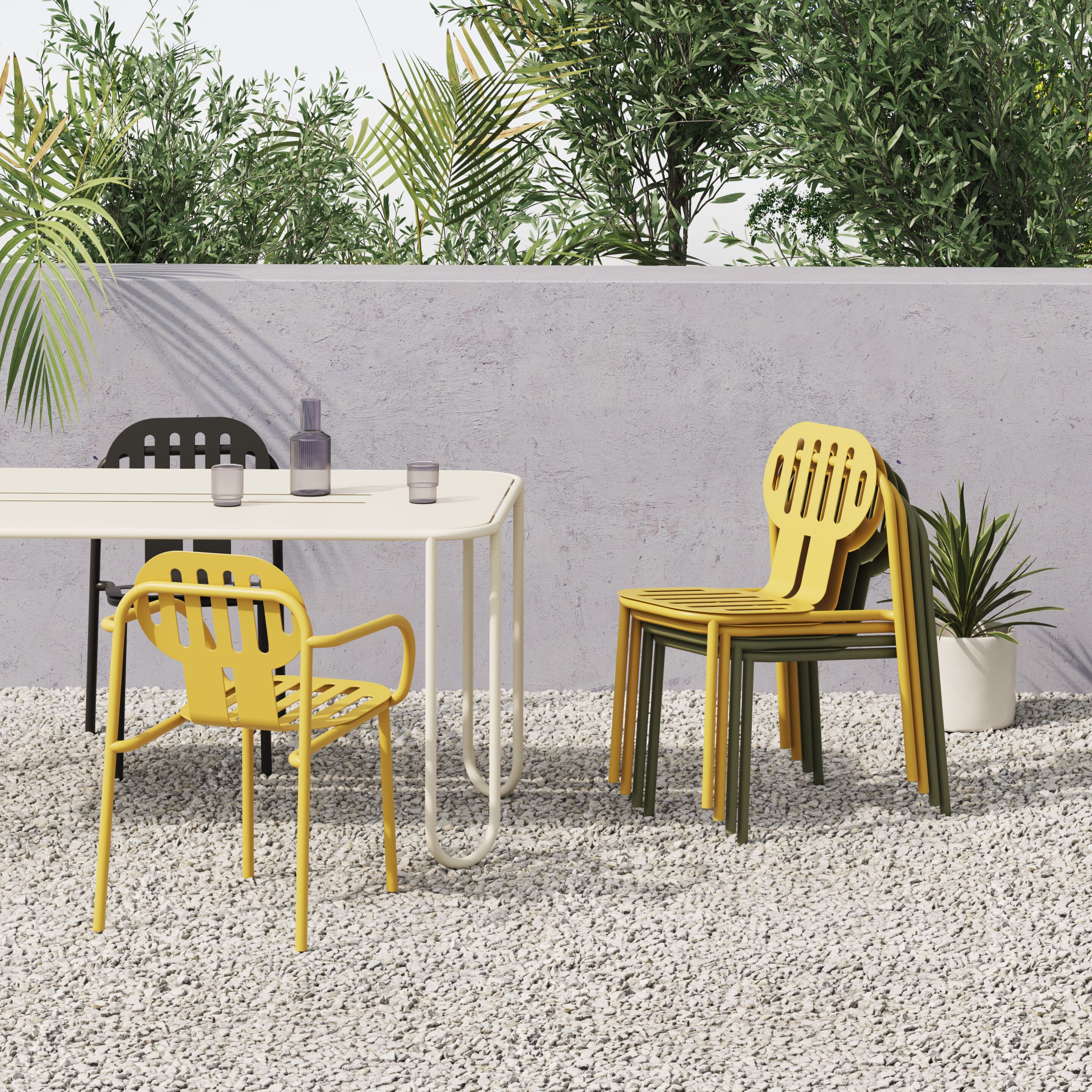 Алюминиевый штабелируемый садовый стул с порошковым покрытием Joyf пустыня ARCH-00080472 - Вид №6