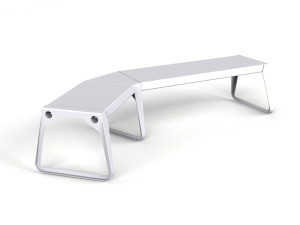 Модульная алюминиевая скамья