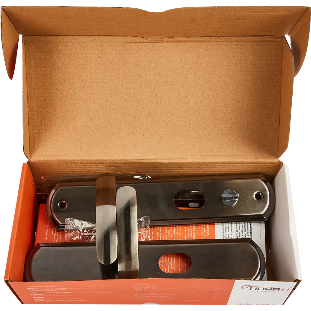 НОРА-М Замок врезной с ручками на планке для китайских дверей 85539370 STLM-0063687 - Вид №6