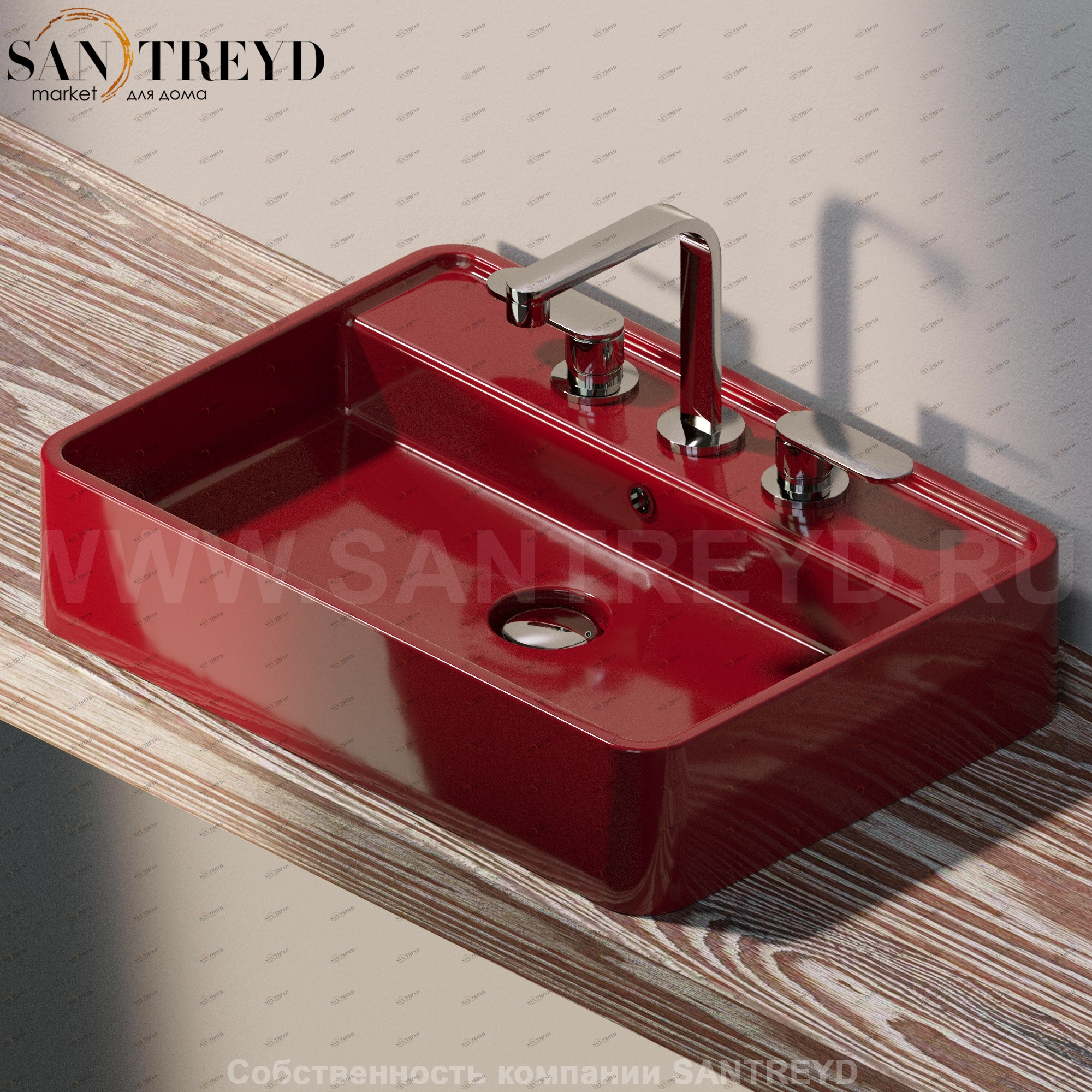 MW60PR3011 Накладная раковина на столешницу  прямоугольная Ceramica Flaminia Miniwash