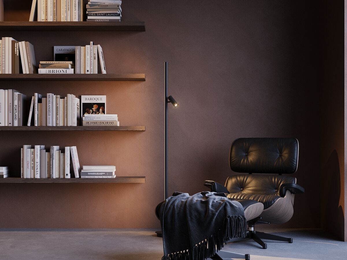 Регулируемая алюминиевая светодиодная напольная лампа Maytoni THIN ARCH-00144094 - Вид №5