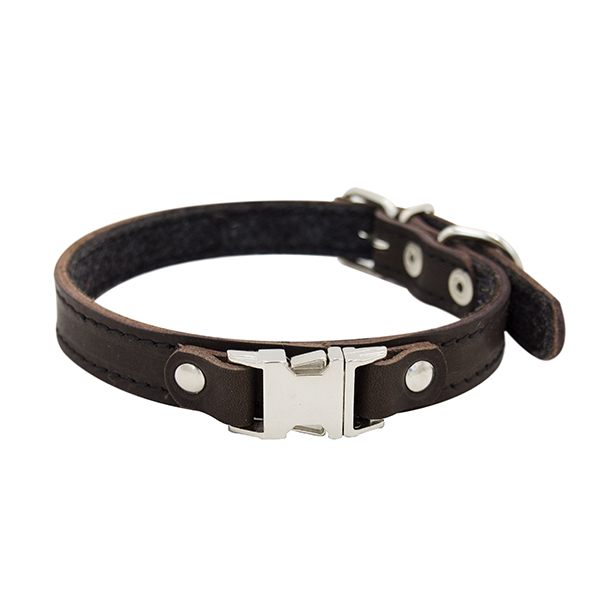 ПР0048283 Ошейник для собак Fast Line быстросъемный 20мм 42см коричневый ZOOEXPRESS 