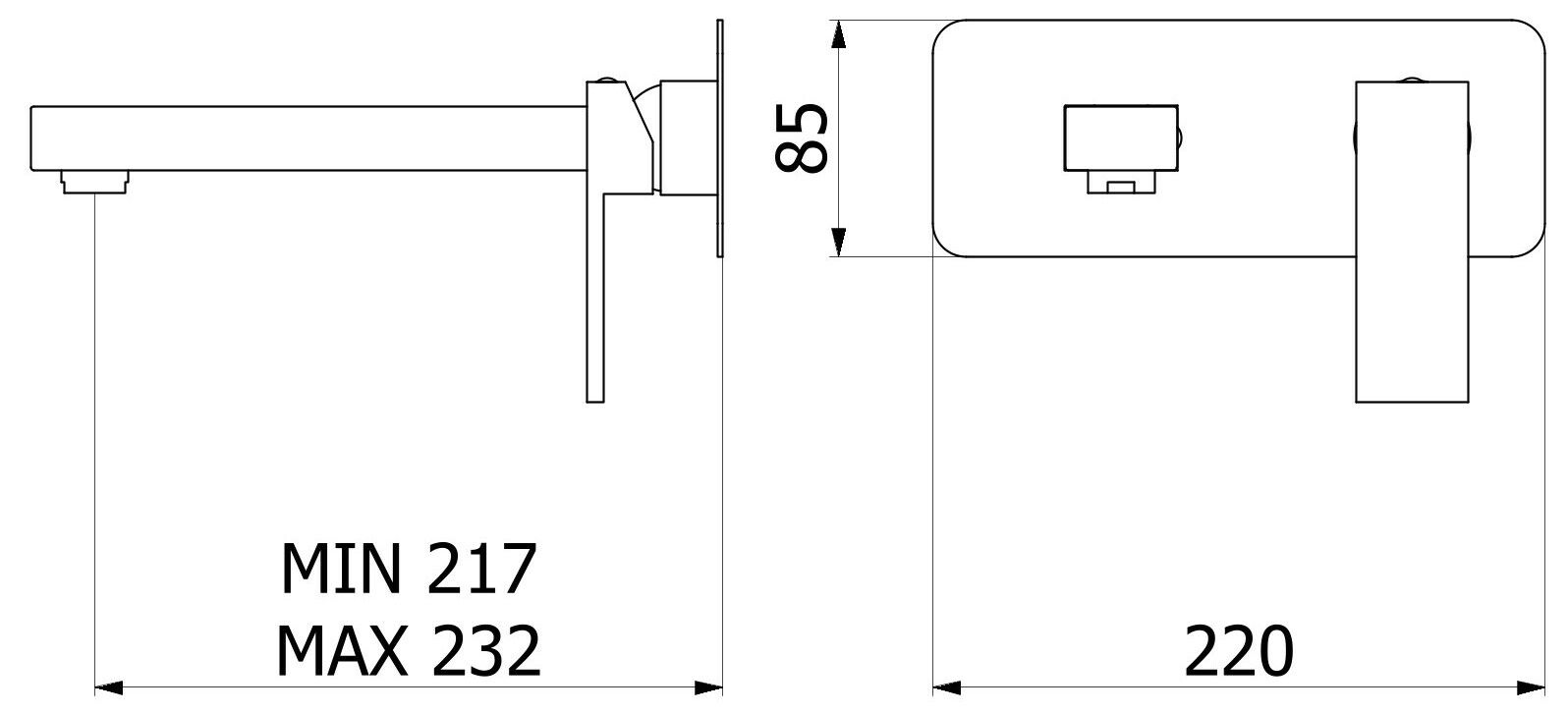 Настенный смеситель для раковины с 2 отверстиями IB сердцеед ARCH-00105760 - Вид №10
