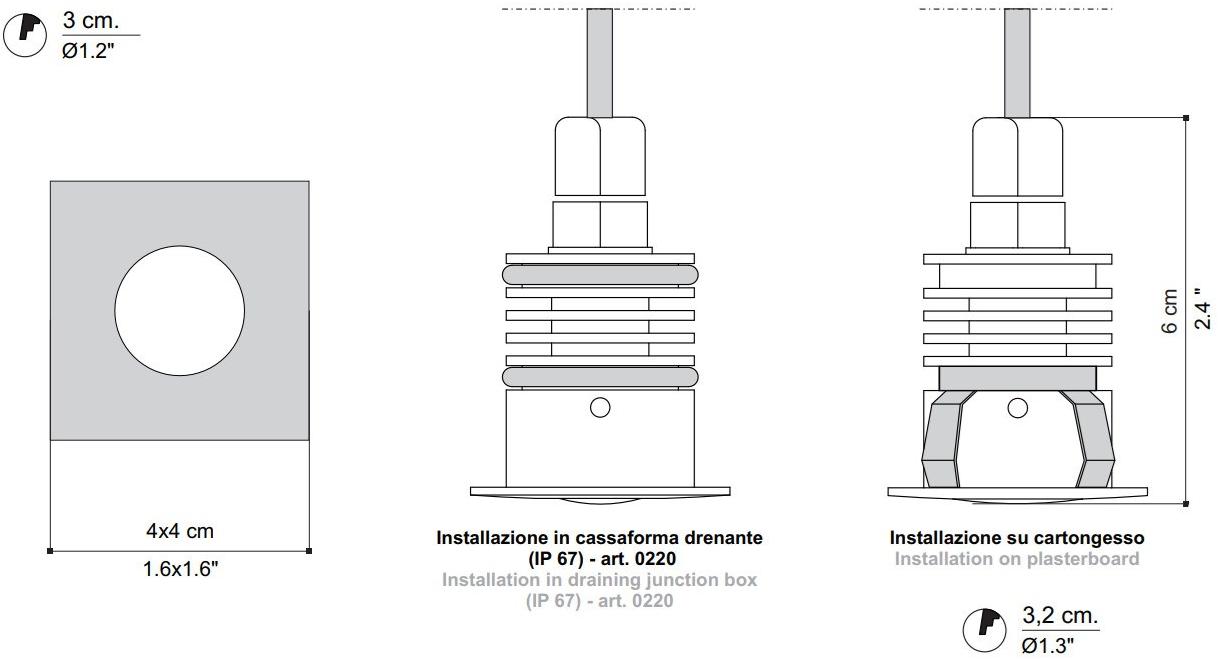 EGOLUCE Светодиодный ступень из нержавеющей стали для улицы Zeppelin 6349  - Вид №2