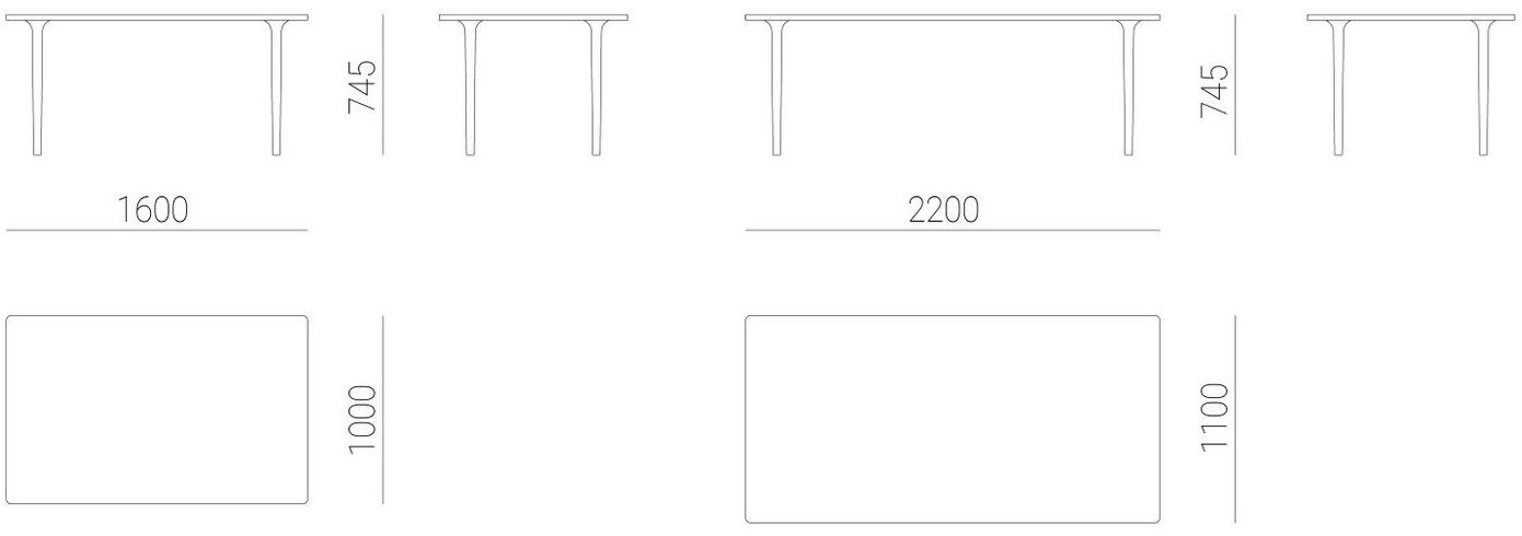 MOR DESIGN Прямоугольный стол из дуба Cast sun-id-1437274 - Вид №5