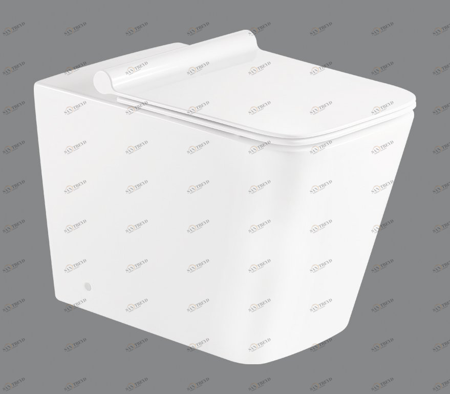 Унитаз приставной безободковый BelBagno ARDENTE-R Приставной унитаз напольный Белый BELBAGNO  Китай 