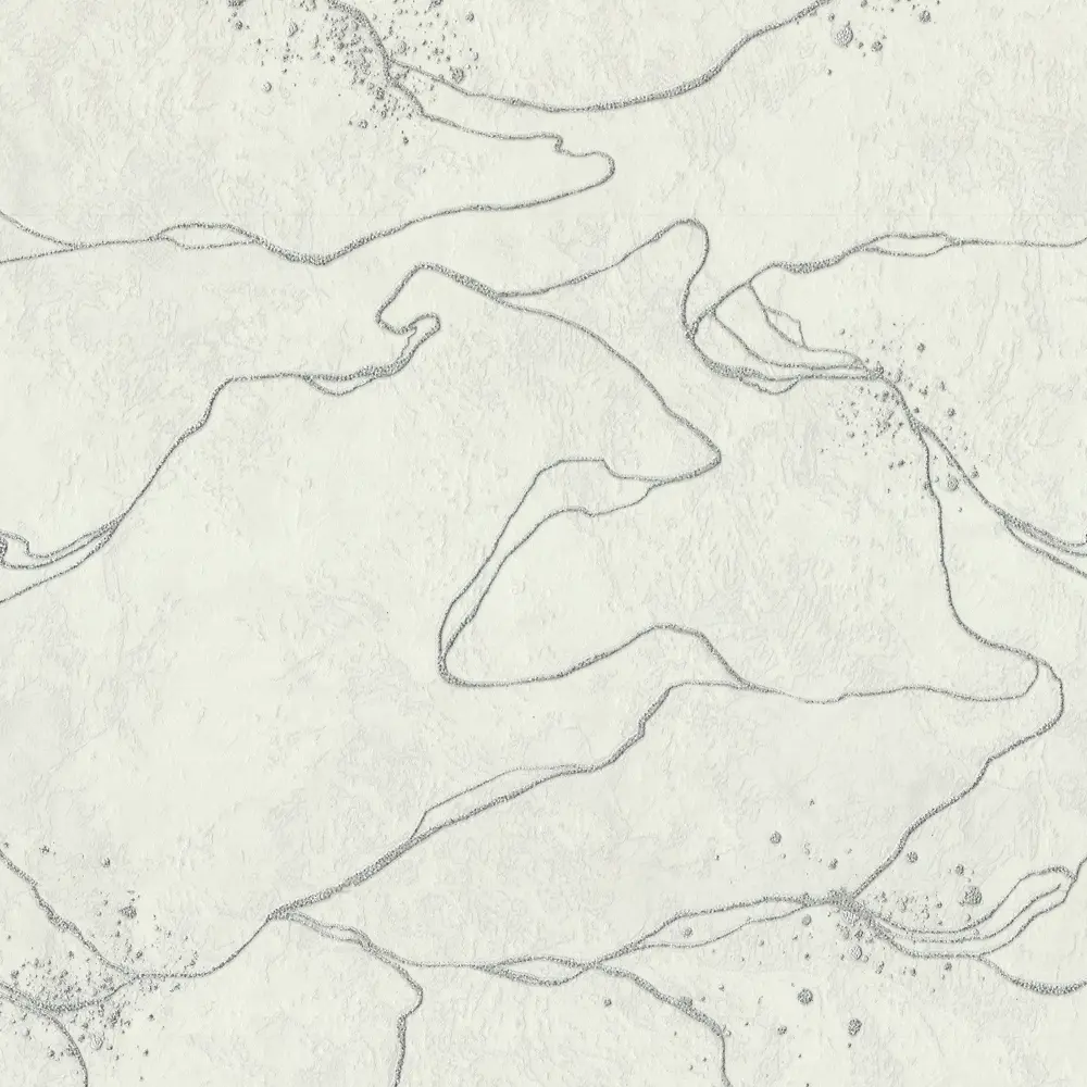 Обои флизелиновые Московская обойная фабрика Кинцуги бело-серебристые 1.06 м STLM-2149404 - Вид №1