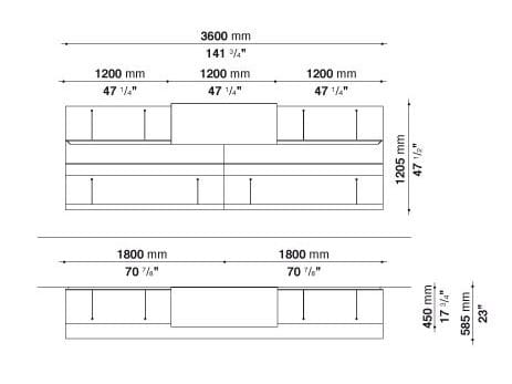 Шкаф с распашными дверцами B&B Italia PAB ARCH-00006577 - Вид №12