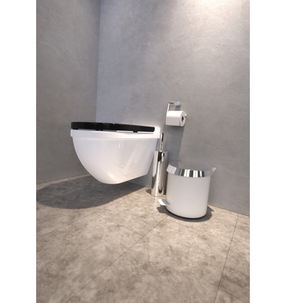 FROST Ершик для унитаза 1, напольный » полированный. Нержавеющая сталь Полированный O1910  - Вид №7