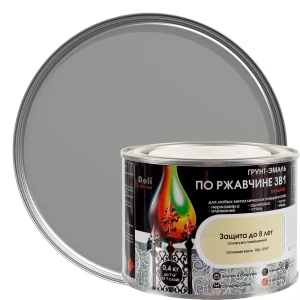 Грунт эмаль по ржавчине 3 в 1 гладкая Dali Special цвет серебристый 0.4 кг