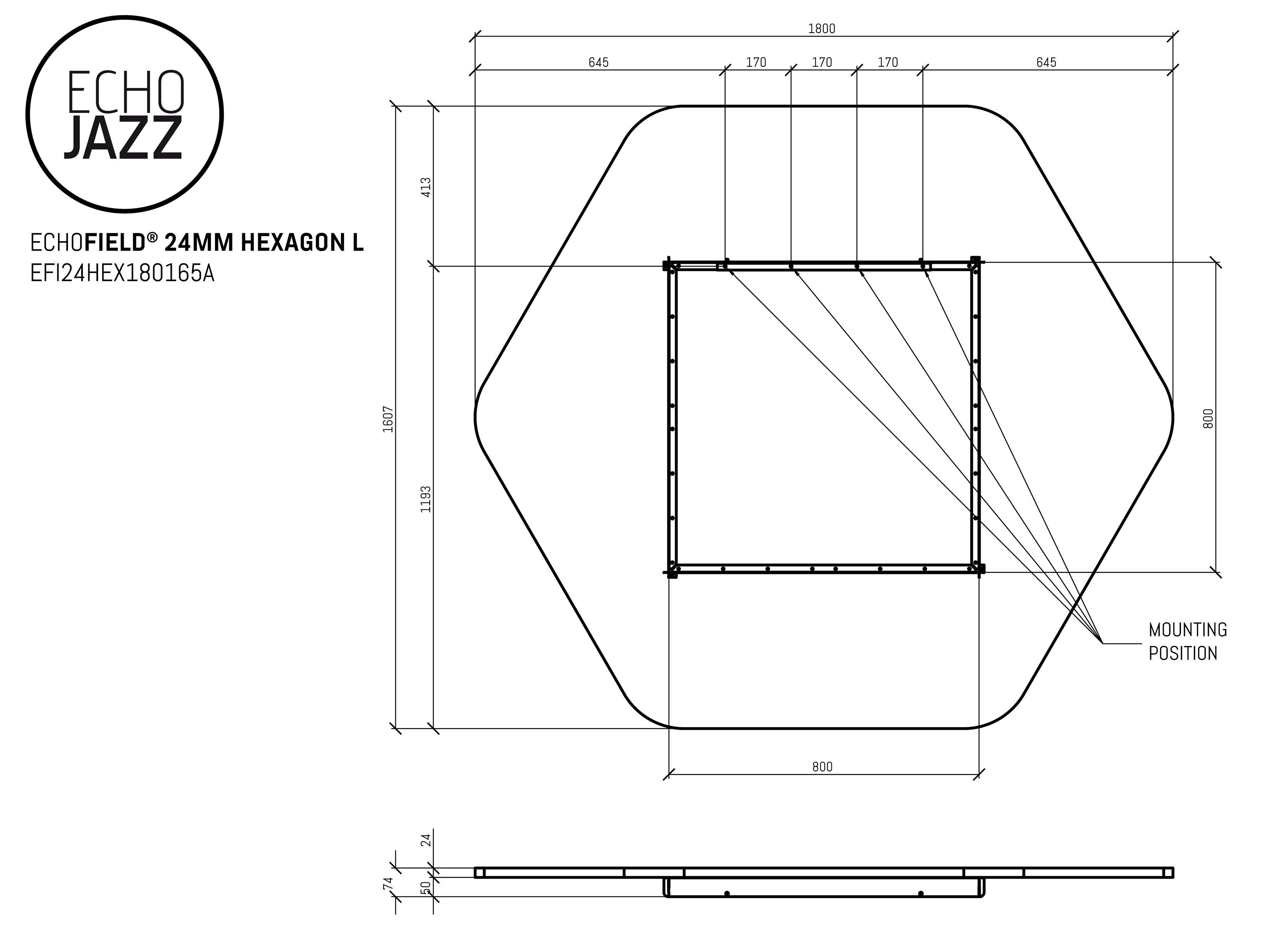ПЭТ акустическая панель ECHOJAZZ ECHOFIELD® ARCH-00104512 - Вид №10