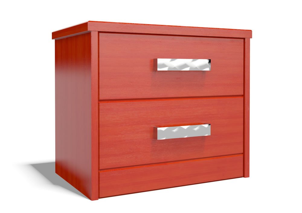 Тумбочка прикроватная белая с 2 ящиками "Парма" DREAMLINE ПАРМА 173438 Белый - Вид №1