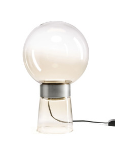 Алюминиевая и стеклянная светодиодная настольная лампа с диммером