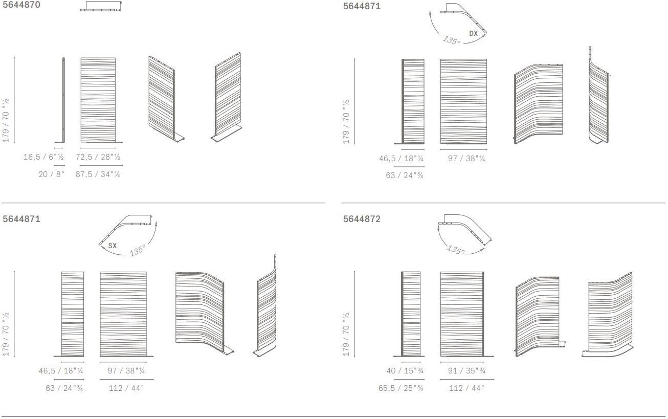 Poltrona Frau Отдельностоящая офисная перегородка из дуба L'ufficio - sistemi direzionali sun-id-1426568 - Вид №5