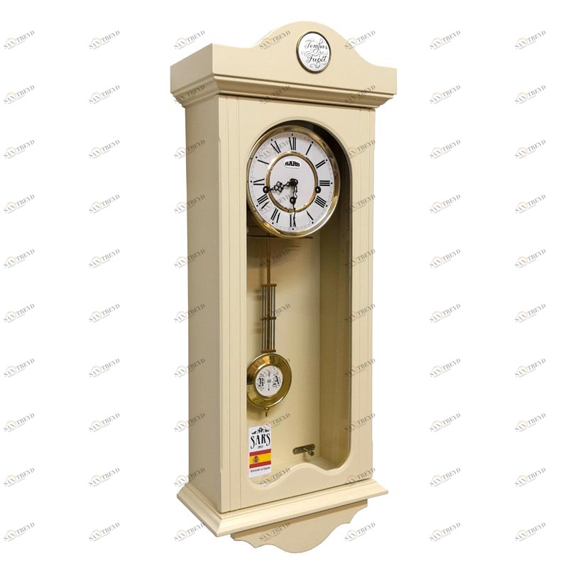 Часы настенные механические слоновая кость 341 Ivory SARS ДИЗАЙНЕРСКИЕ 00-3967489 Бежевый 