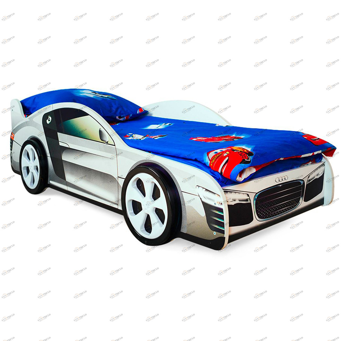 Детская кровать-машина "Ауди" БЕЛЬМАРКО  326759 Белый Santreyd 