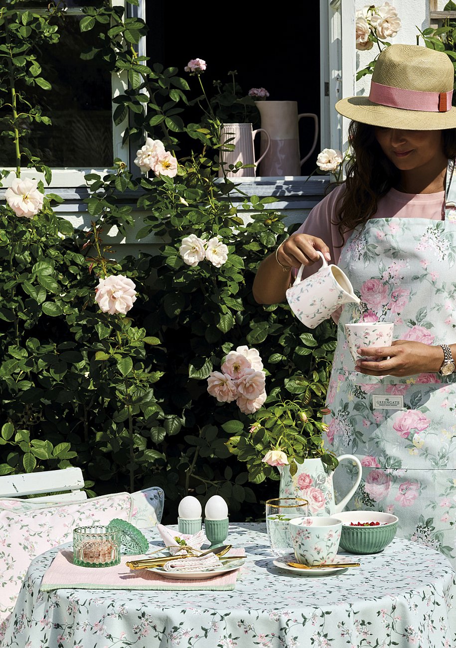 Стакан "Jolie pale mint" LE-VILLAGE ЦВЕТЫ 224129 Белый;зеленый;розовый  - Вид №1