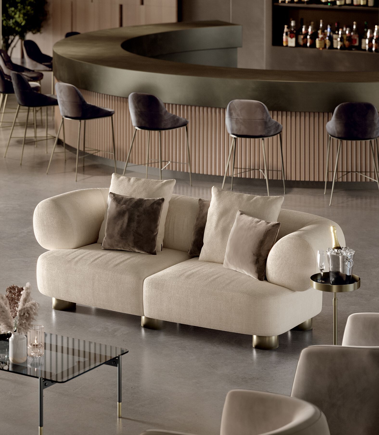 Ткань диван Bontempi Casa FRANZ ARCH-00137443 - Вид №4