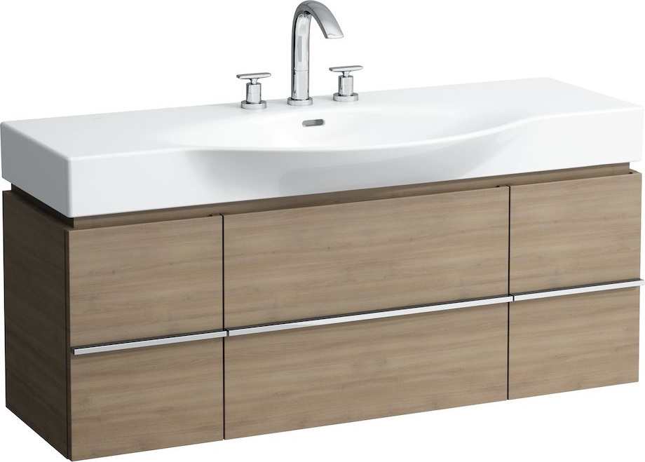 H4013020755191 Шкафчик под раковину, для раковин 811704, 812704, 2 выдвижных ящика с 2 дверцами, 2 стеклянные полки LAUFEN PRO - Вид №37