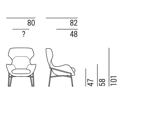 Кресло с высокой спинкой Marelli BRERA ARCH-00018756 - Вид №12