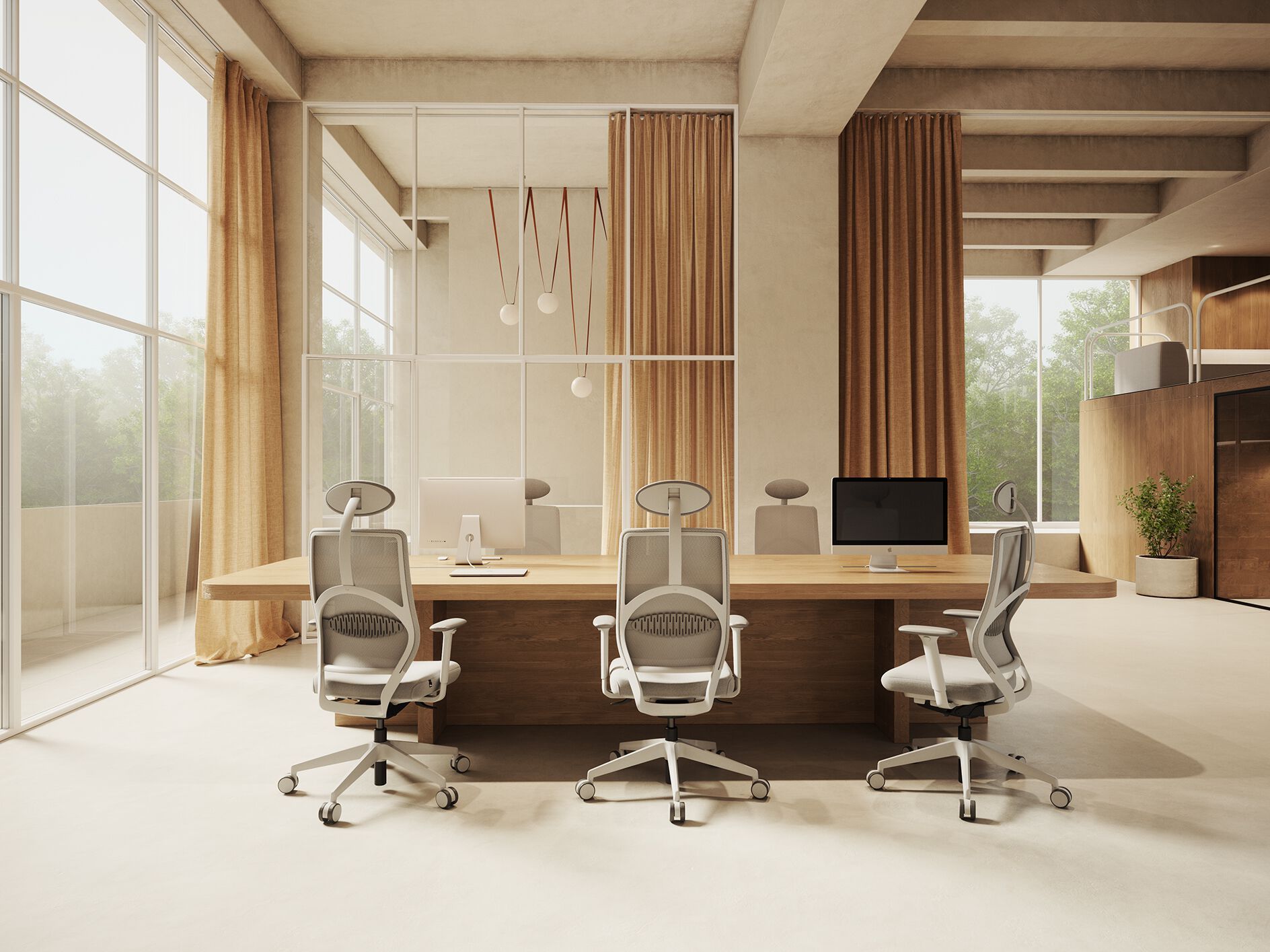 5 спиц подголовник поворотный операционный офисный стул LD Seating Arcus ARCH-00018930 - Вид №2