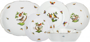 10670109 Herend Сервиз столовый Herend Ротшильд на 6 персон 20 предметов Фарфор