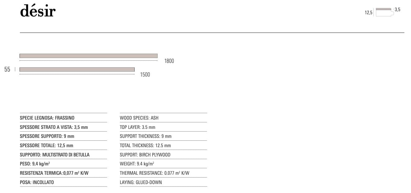 Дубовый паркет Listone Giordano DÈSIR ARCH-00085426 - Вид №2