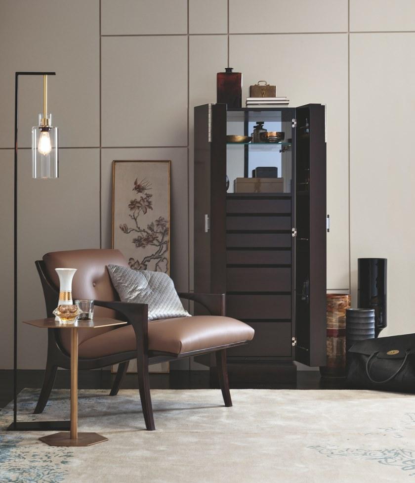 SELVA Кресло с обивкой из ткани с подлокотниками  1091  - Вид №3