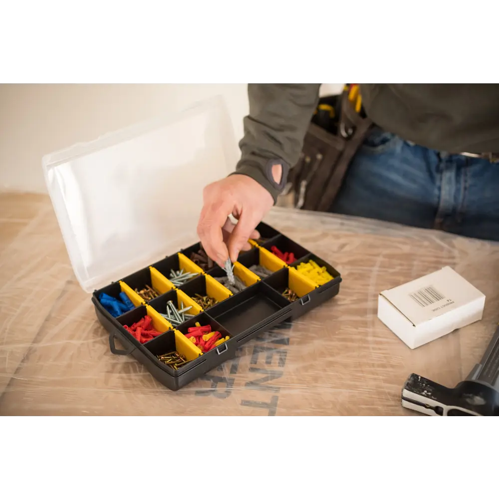 Органайзер Stanley Essential 11 для мелочей 4.6х27.2х18.9 см, цвет чёрный/жёлтый STLM-2052649 - Вид №4