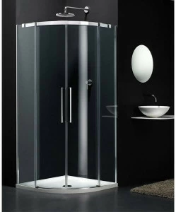 Provex Industrie Полукруглая стеклянная душевая кабина с раздвижной дверцей S-lite