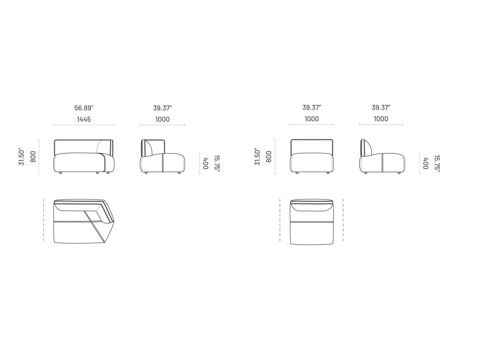 Ткань диван Domkapa DISRUPTION ARCH-00065263 - Вид №11