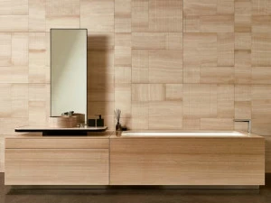 MONITILLO MARMI Встроенная система шкафов для ванной с раковиной и ванной