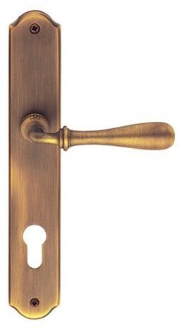 Pasini Ручка из латуни на пластине с накладкой  1050  - Вид №1