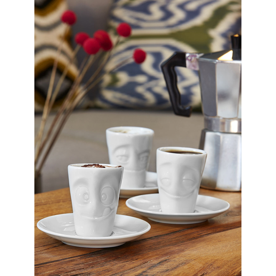 T02.14.01 Кофейная чашка с блюдцем tassen tasty 80 мл белая Tassen by FIFTYEIGHT PRODUCTS  - Вид №4