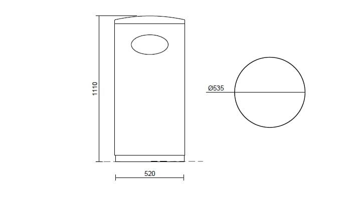 Стальные стойки для мусора Studio Città Avant ARCH-00105436 - Вид №4