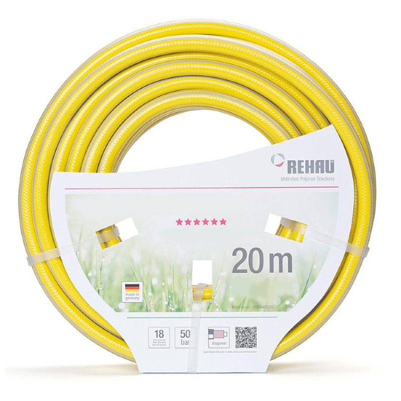 Шланг поливочный Quattroflex PLUS REHAU 5/8"(15.0/2.6 мм) бухта 50м 097496200 - Вид №2