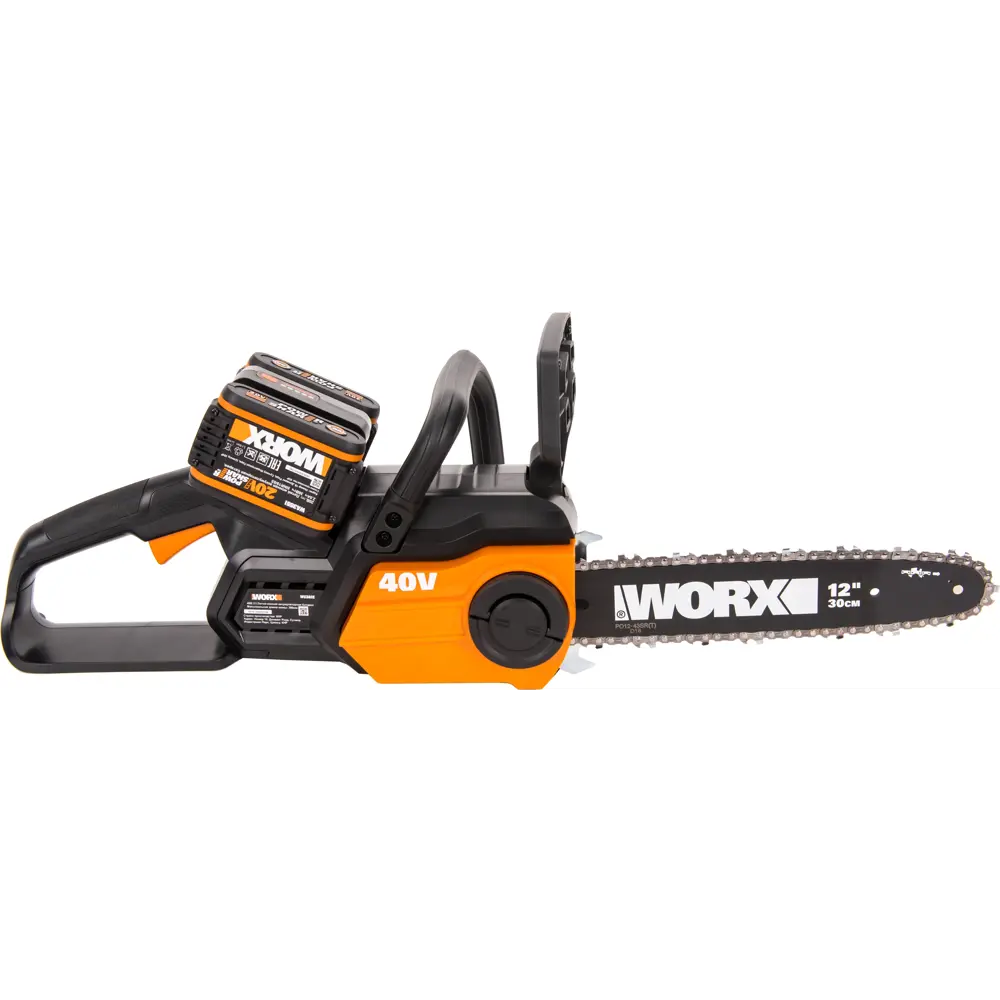 Аккумуляторная пила Worx WG381 40 В шина 30 см АКБ (2 шт) и ЗУ (двойное) в комплекте 83014949 STLM-2020163  - Вид №2