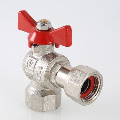 VT.266.N.0505 Кран шаровой угловой с накидной гайкой и внутренней резьбой Valtec 3/4" х 3/4"  - Вид №1