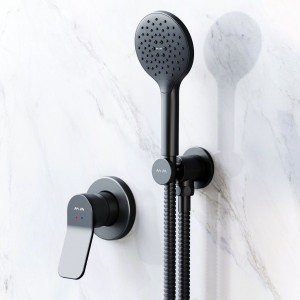 FB85A2H022 набор: см-ль д/душа душевой набор ( ручн.душ 120 мм 3 режима) шланговое присоед AM.PM X-Joy