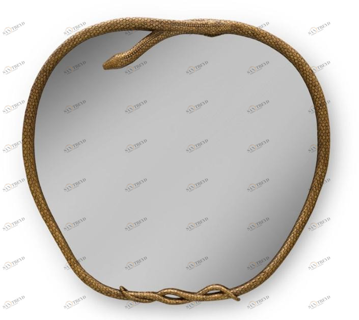 KOKET Зеркало сусальное золото в раме Serpentine sun-id-1464560