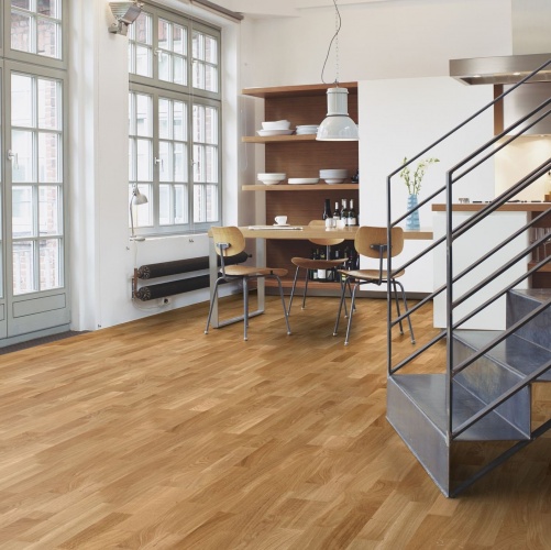 Спортивный паркет Boen Strongline Contract Спортлак Дуб Натур (Гладкая) 2200х139 мм EI37STLD - Вид №12