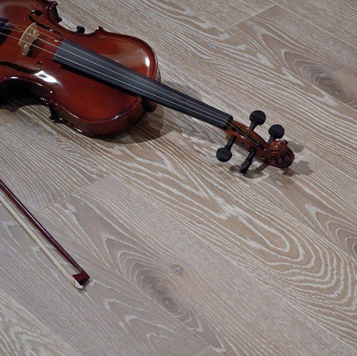 Паркет Ёлка Coswick Ренессанс Серый Кашемир Дуб Рустик (Гладкая) 647,7х107,95 мм 11244251 - Вид №2