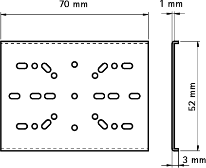 0835000 BISMAT® Профиль — Фиксирующая пластина принадлежности для BISMAT® Профиля walraven  - Вид №1
