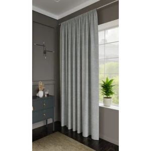 MIAMOZA Штора на ленте «Елочка» 200×280 см в светло-сером цвете 89427072